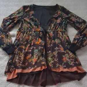 We Are HAH Sheer Long Sleeve Top
